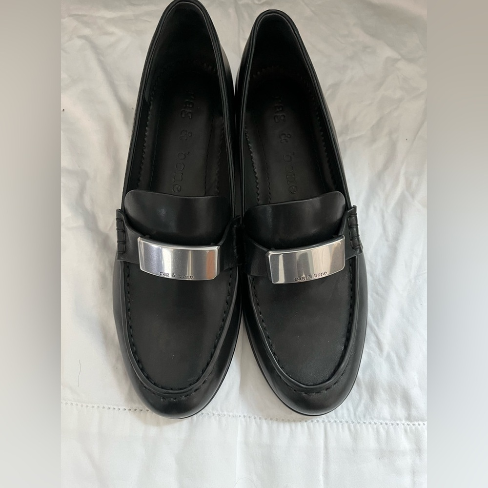 NWOB Rag & Bone Canter Loafer Black Leather Size 9.5/ 39